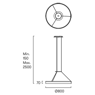 Подвесной светильник LEDS C4 Circ Round, 00-0642-BW-M3, белый, 3000 K, 44.8 Вт