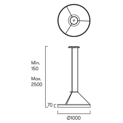Подвесной светильник LEDS C4 Circ Round, 00-3646-BW-M3, белый, 3000 K, 40 Вт