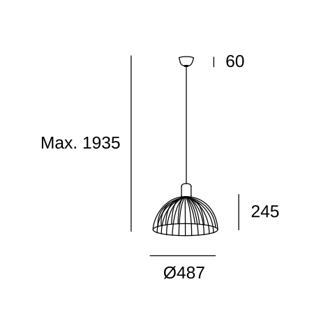 Подвесной светильник LEDS C4 Contrast, 00-6414-DC-F5, Cement, 15 Вт