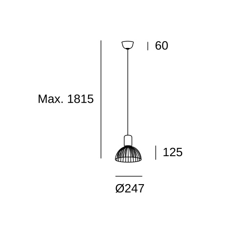 Подвесной светильник LEDS C4 Contrast, 00-6415-DC-F5, Cement, 15 Вт