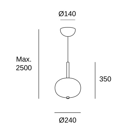 Подвесной светильник LEDS C4 Ilargi, 00-6452-92-F9, Madera Oscura, 2700 K, 11.8 Вт