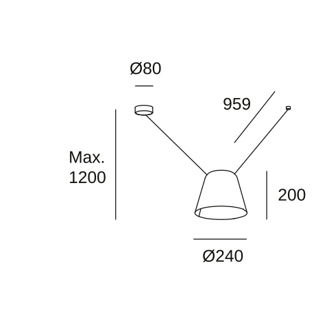 Подвесной светильник LEDS C4 Configurator, 00-7393-05-14, белый, 15 Вт