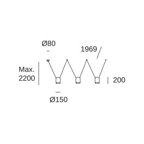 Подвесной светильник LEDS C4 Configurator, 00-7398-05-14, белый, 45 Вт