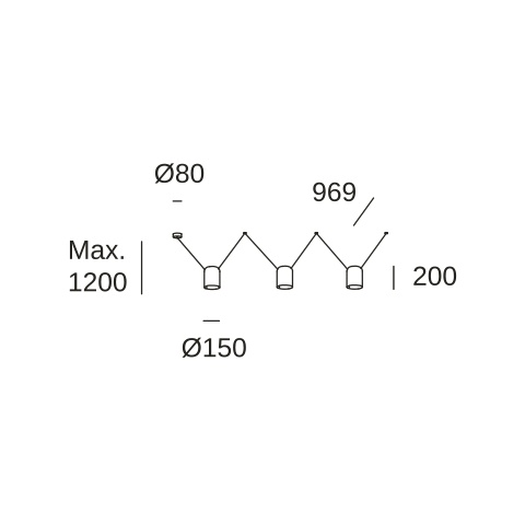 Подвесной светильник LEDS C4 Configurator, 00-7400-05-14, белый, 45 Вт