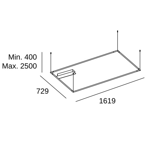 Подвесной светильник LEDS C4 Configurator, 00-8261-05-M1, черный, 3000 K, 115.3 Вт