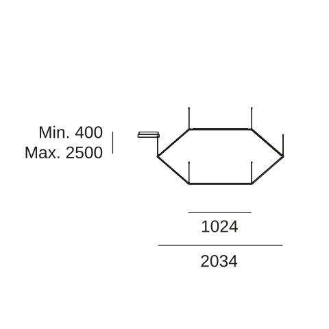 Подвесной светильник LEDS C4 Configurator, 00-8276-05-M1, черный, 3000 K, 145.2 Вт