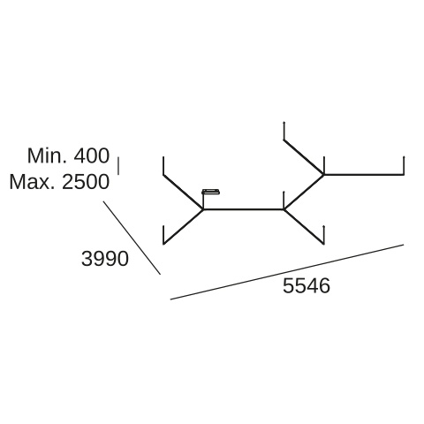 Подвесной светильник LEDS C4 Tubs Modular Molecular Double, 00-8282-05-M1, черный, 3000 K