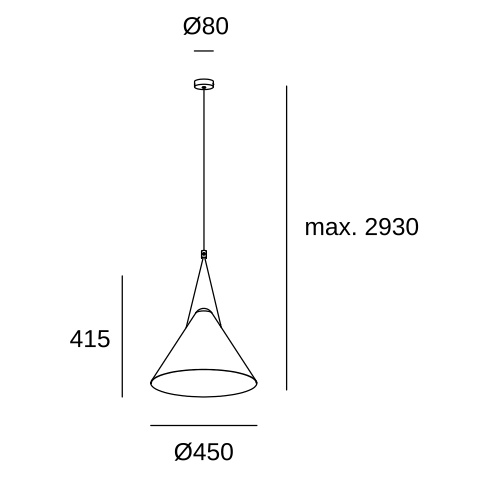 Подвесной светильник LEDS C4 Configurator, 00-8348-05-05, черный, 15 Вт