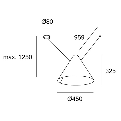 Подвесной светильник LEDS C4 Configurator, 00-8365-05-05, черный, 15 Вт