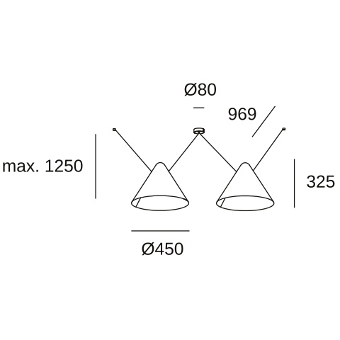 Подвесной светильник LEDS C4 Configurator, 00-8372-05-05, черный, 30 Вт