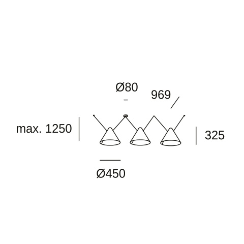 Подвесной светильник LEDS C4 Configurator, 00-8380-05-05, черный, 45 Вт