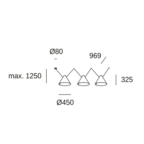 Подвесной светильник LEDS C4 Configurator, 00-8381-05-05, черный, 45 Вт