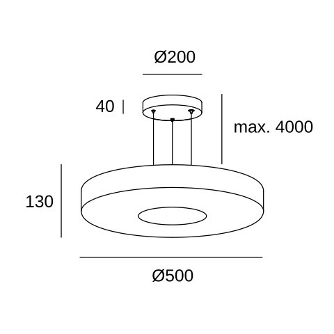 Подвесной светильник LEDS C4 Strata, 00-8450-05-15, черный, 33 Вт