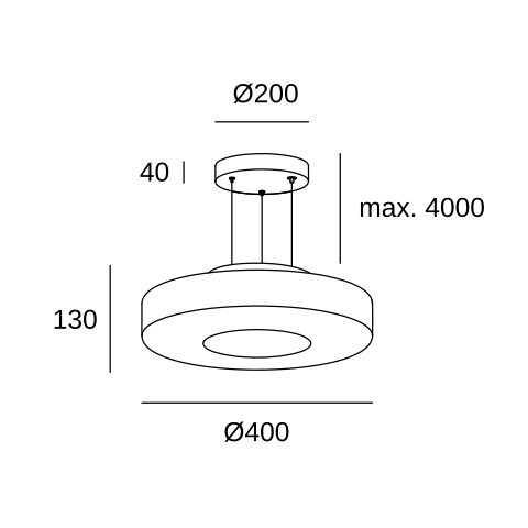 Подвесной светильник LEDS C4 Strata, 00-8452-05-15, черный, 33 Вт