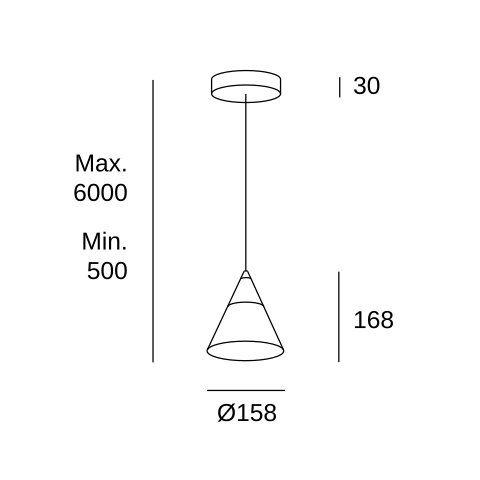 Подвесной светильник LEDS C4 Veneto 1 Body Surfaced LightForLife, 00-A010-DL-DO, золотой, 2700 K, 8.3 Вт