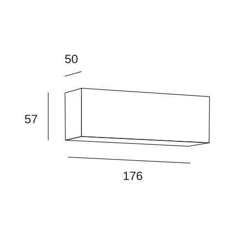 Настенный светильник LEDS C4 Room, 05-7370-81-81, Satin никель, 3000 K, 9.6 Вт