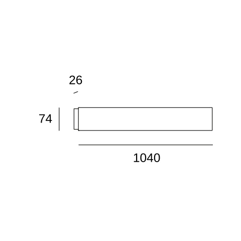 Настенный светильник LEDS C4 Fino, 05-7576-14-14, белый, 2700 K, 24.6 Вт