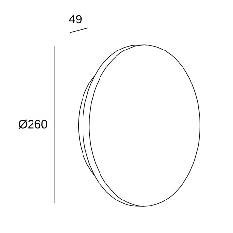 Настенный светильник LEDS C4 Ges Deco Round, 05-7642-14-14, белый, 3000 K, 9.1 Вт