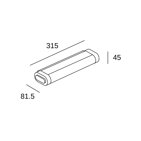 Настенный светильник LEDS C4 Toi Small, 05-7831-21-M1, хром, 3000 K, 8.7 Вт