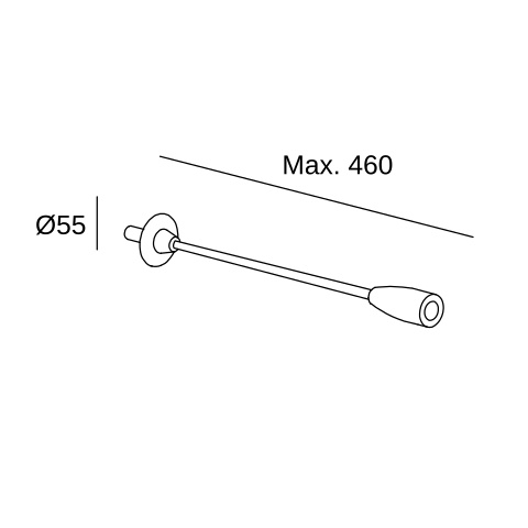 Настенный светильник LEDS C4 Bed Lineal, 05-8402-81-81, Satin никель, 3000 K, 3.5 Вт