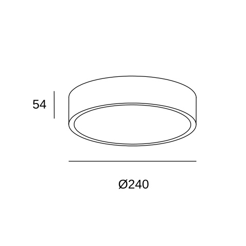 Потолочный светильник LEDS C4 Caprice, 15-6196-60-M1, черный, SW 2700-3000-4000 K, 24 Вт