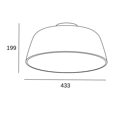 Потолочный светильник LEDS C4 Miso, 15-8331-05-DL, черный, 15 Вт
