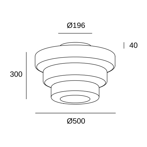 Подвесной светильник LEDS C4 Strata 3 bodies, 15-8440-05-12, черный, 44 Вт