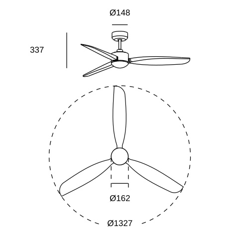 Потолочная люстра LEDS C4 Embat, 30-8000-81-F9, Satin никель, 3000 K, 19.8 Вт