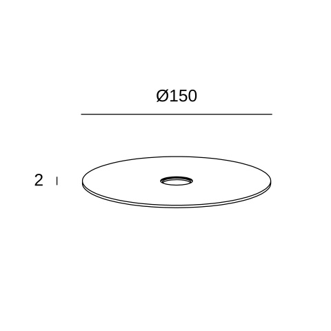 Запчасть LEDS C4 Candle aluminium disc, 71-6022-27-27, латунь