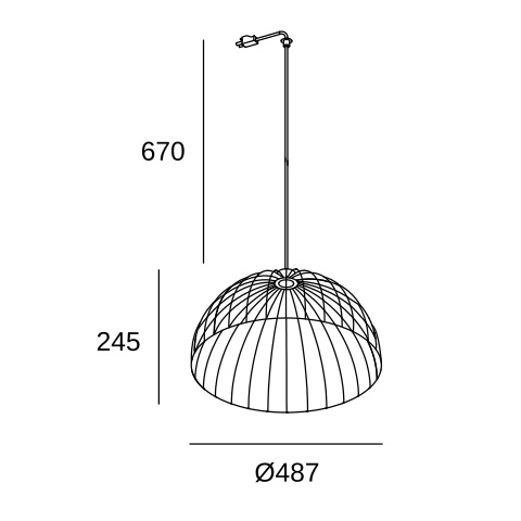 Подвесной светильник LEDS C4 Contrast for Deltatrack, 71-8481-93-14, Light дерево, 15 Вт