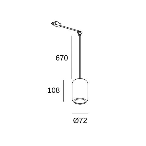 Подвесной светильник LEDS C4 Contrast Structure for Deltatrack, 71-8485-DC-05, Cement, 15 Вт