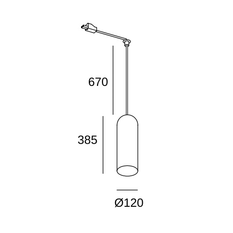 Подвесной светильник LEDS C4 Glam for Deltatrack, 71-8495-DN-14, матовый золотой, 9 Вт
