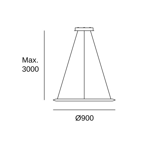 Подвесной светильник LEDS C4 Circular Inward Surface, CD4K-00A9AZOU14, белый, 2400 K, 52 Вт