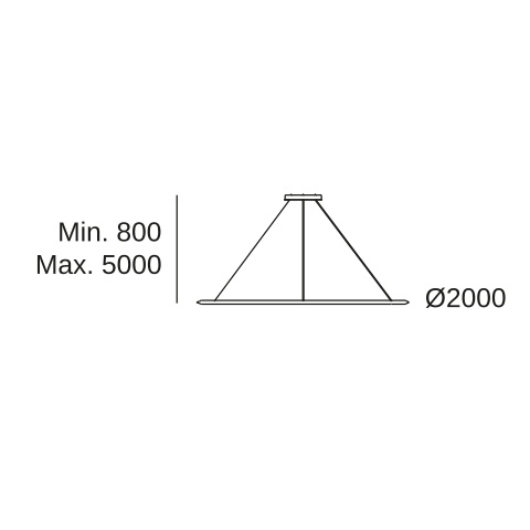 Подвесной светильник LEDS C4 Circular Downward Surface, CS4C-00X9AZRU05, черный, 4000 K, 128.5 Вт
