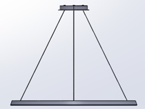 Подвесной светильник LEDS C4 Circular Downward, CS5K-00W9AZOU14, белый, 3000 K, 52 Вт