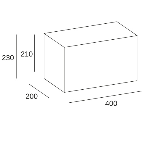 Абажур LEDS C4 Shade Rectangular, PAN-183-14