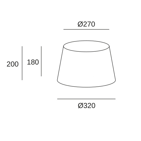 Абажур LEDS C4 Shade Round, PAN-184-14